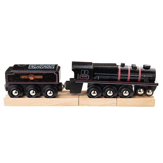 Bigjigs Rail Drvena replika lokomotive Black 5 motor