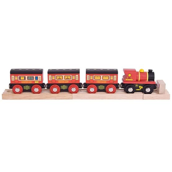 Bigjigs Rail Dugi vlak + 3 kolosijeka