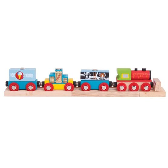 Bigjigs Rail Teretni vlak + 3 kolosijeka