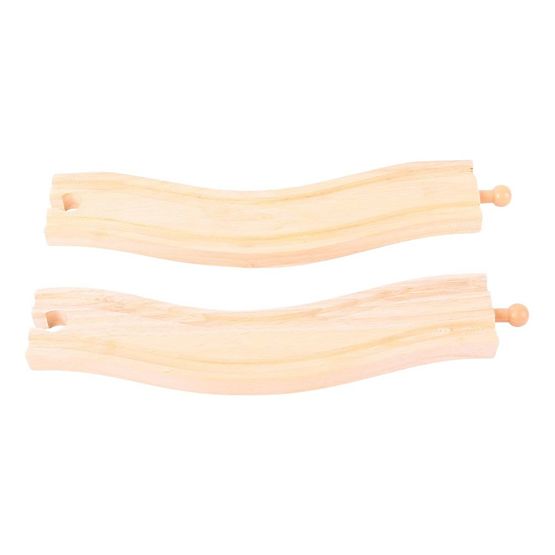 Bigjigs Rail Zakrivljene vodilice 22 cm 2 kom