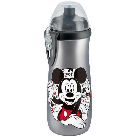 Dětská láhev NUK Sports Cup Disney Cool Mickey 450 ml šedá