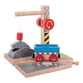 Bigjigs Rail Crane sa šljunkom