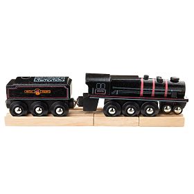 Bigjigs Rail Drvena replika lokomotive Black 5 motor