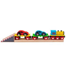 Bigjigs Rail Teretni vlak s automobilima i tračnicama