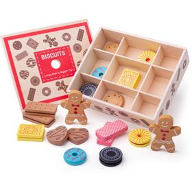 Bigjigs Toys Box s drvenim keksima