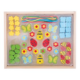 Bigjigs Toys String beads Meadow, Bigjigs Toys