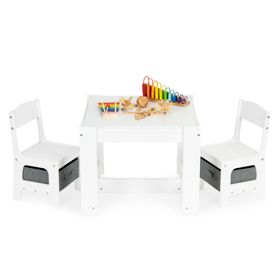 Dječji set drveni stol i stolice ECOTOYS, EcoToys