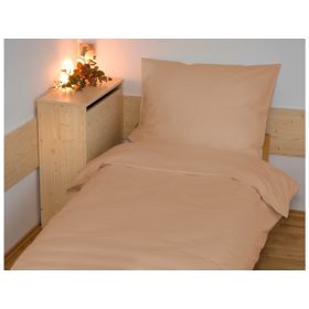 Jednobojna pamučna posteljina 140x200 cm - Bež, Brotex