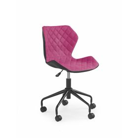 Matrix studentska stolica - crno-ružičasta