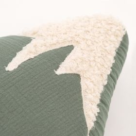 Mušelinski jastuk Ourbaby 28x30 cm Planine - zeleni, Ourbaby®