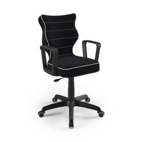 Uredska stolica prilagođena za visinu 159-188 cm - crna, ENTELO